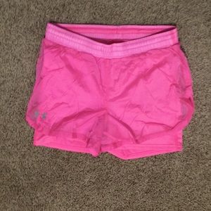 Under Armour Hot Pink Run Shorts Size XS